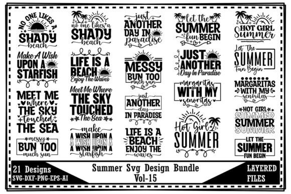 Download Summer Svg Design Bundle Vol-15 - Bundle Collection