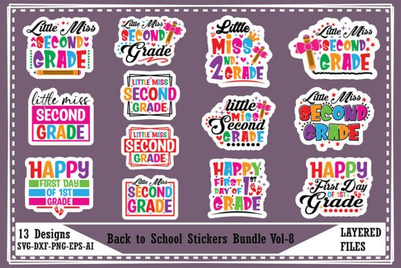 Download Back to School Stickers Bundle Vol-8 - Bundle Collection