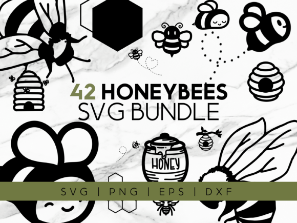 Download Honey Bee SVG Bundle - Bundle Collection