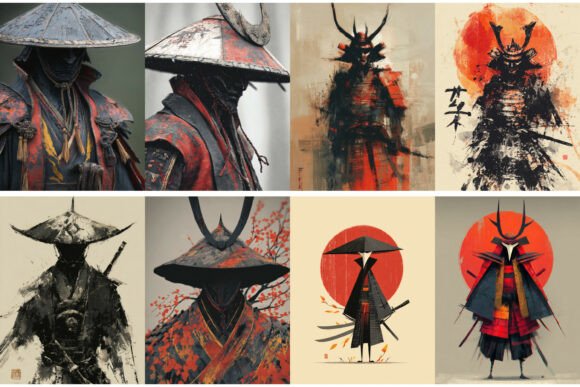 Download Japanese Samurai Junk Journal Pages - Premium Resources